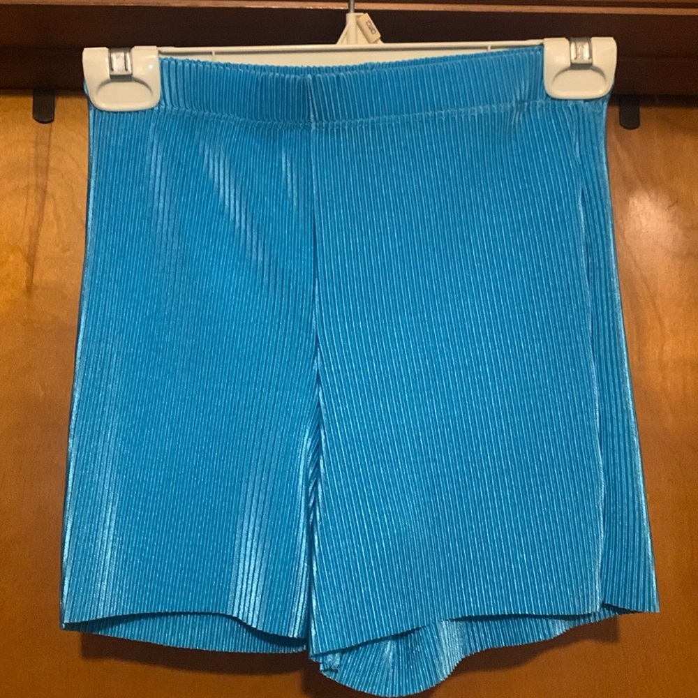 *5/$5* NWOT Say Anything Size L Aqua Ribbed Shorts